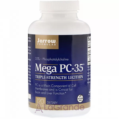 Jarrow Formulas, Mega PC-35, 120 Softgels    (Mega PC-35 Lecithin) 120 