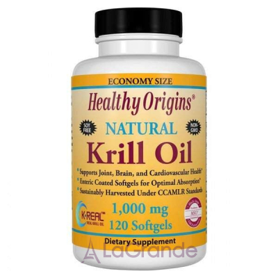 Healthy Origins Krill Oil 1000 mg   1000  