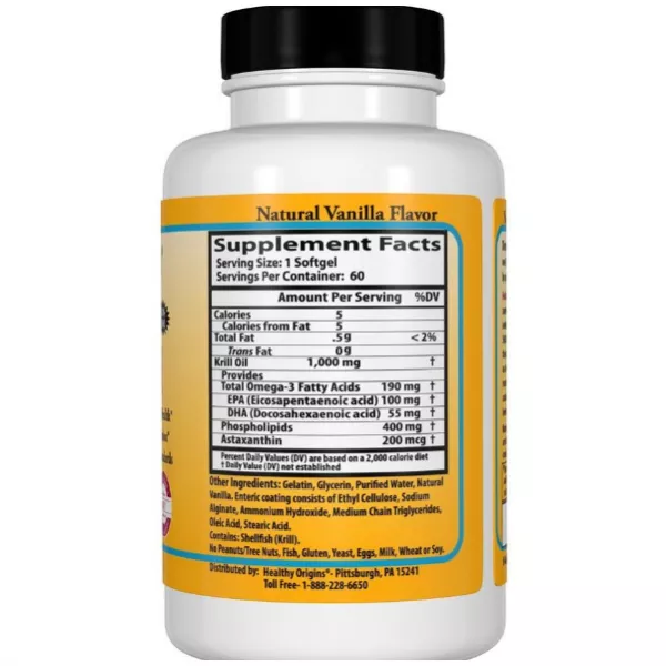Healthy Origins Krill Oil 1000 mg ��� ����� 1000 �� 