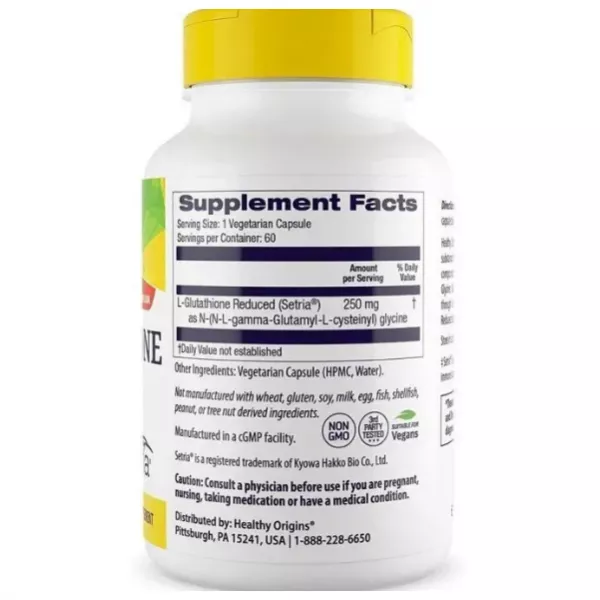 Healthy Origins Setria L-Glutathione Reduced 250 mg �������� �������� 250 �� � ��������