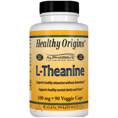 Healthy Origins AlphaWave L-Theanine 100 mg  L- 100    