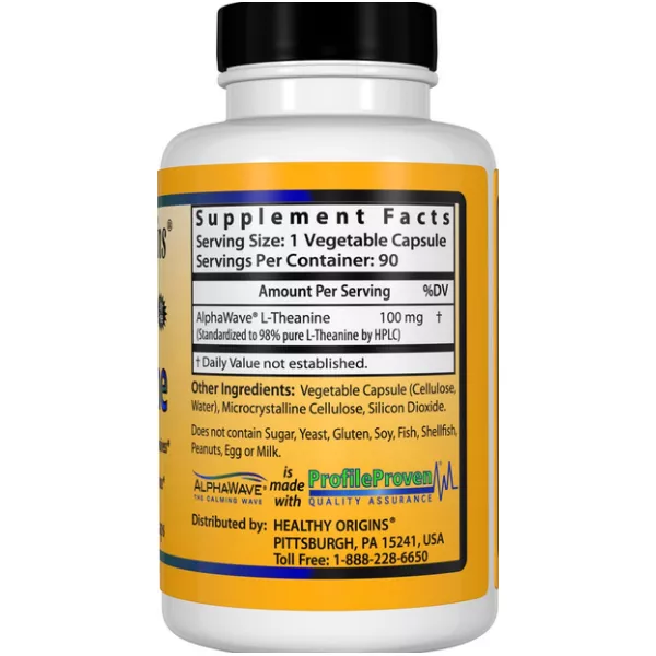 Healthy Origins AlphaWave L-Theanine 100 mg ����������� L-������ 100 �� � ������� ��������