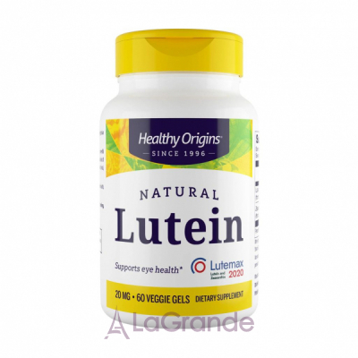 Healthy Origins Natural Lutein 20 mg  20    