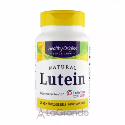 Healthy Origins Natural Lutein 20 mg  20    