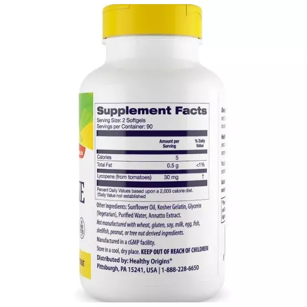 Healthy Origins Lyc-O-Mato Tomato Lycopene 15 mg ˳���� �������� 15 �� � ������� ��������