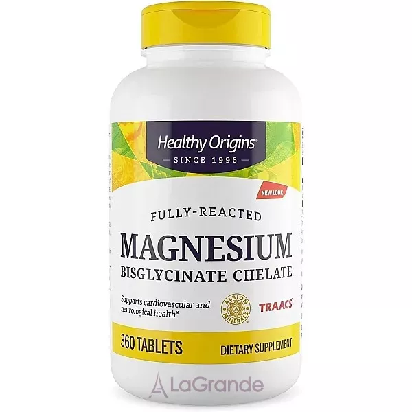 Healthy Origins Magnesium Bisglycinate Chelate 200 mg ������ ����������� ����� 200 �� � ���������