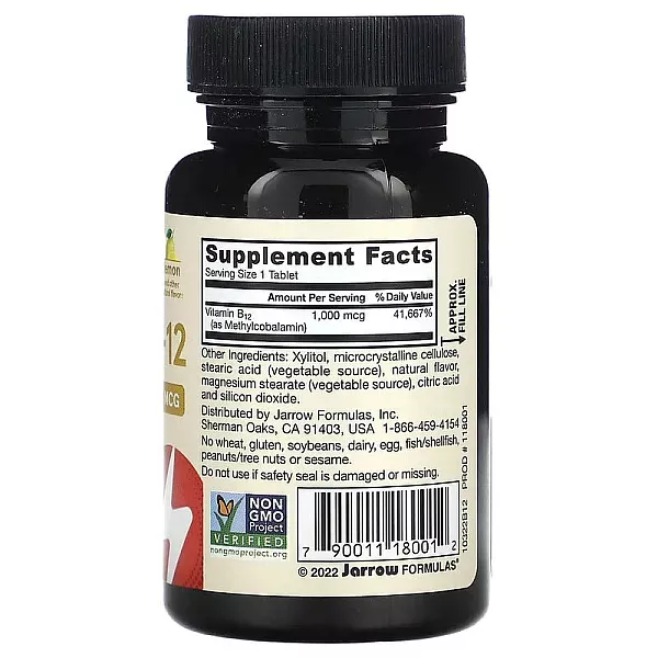 Jarrow Formulas Methyl B-12 Lemon Flavor 1000 mcg ³���� �12 (Methyl B12) ��������� � ������ ������