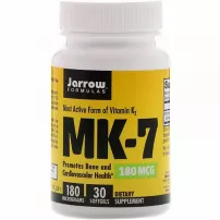 Jarrow Formulas MK-7 Most Active Form of Vitamin K2 180 mcg ������� ����� ������ K2 ����� �������� ��� �������, ��� ��������� �������� ����������