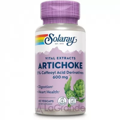 Solaray Artichoke extract 600 mg     .