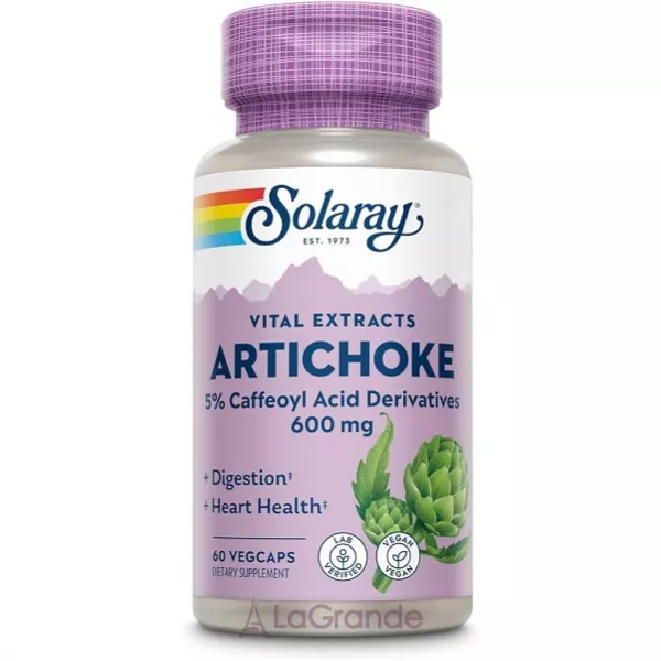 Solaray Artichoke extract 600 mg �������� �������� � ���������� ��������