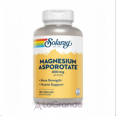 Solaray Magnesium Asporotate 400 mg    