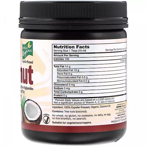 Jarrow Formulas Organic Coconut Oil �������� ��� ��������� ��� �������-������� �������