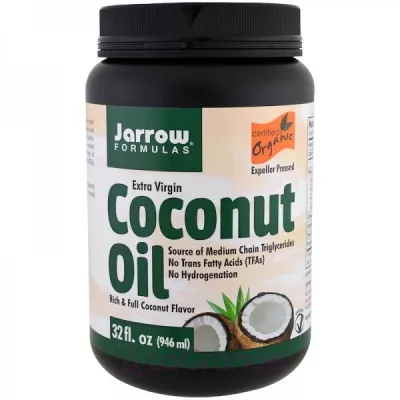 Jarrow Formulas, Organic Extra Virgin Coconut Oil, 16/32 fl oz (473/946 ml)   (Coconut Oil) 473/946 