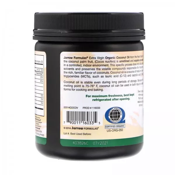 Jarrow Formulas Organic Extra Virgin Coconut Oil �������� ���-������������ ��� ���������� ������