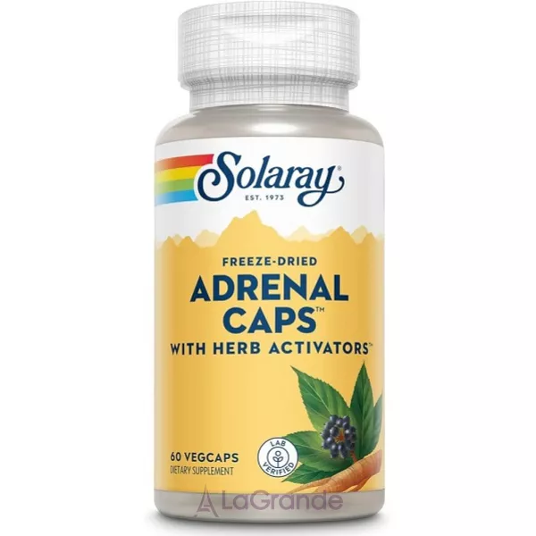 Solaray Adrenal 170 mg ��������� ������� ������� ��� �������� ����������� �����