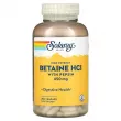 Solaray Betaine HCL with Pepsin 650 mg ĳ   HCL  