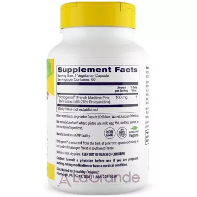 Healthy Origins Pycnogenol 100 mg    100   