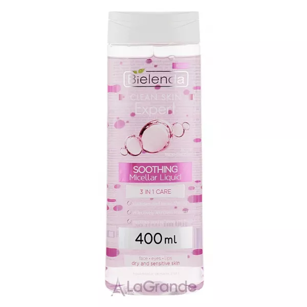Bielenda Clear Skin Expert 3 in 1 Soothing Micellar Liquid ������������� ����������� �������� 3�1 ��� �������� � ������ �������