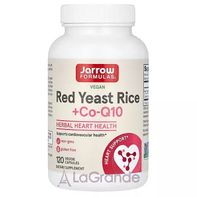 Jarrow Formulas, Red Yeast Rice + Co-Q10, 120 Veggie Caps    +  Q10 (Red Yeast Rice + CoQ10) 120 