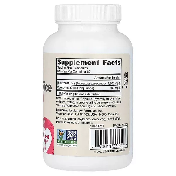 Jarrow Formulas Red Yeast Rice + Co-Q10 �������� ��������� ��� + ��������� Q10 ����� �������