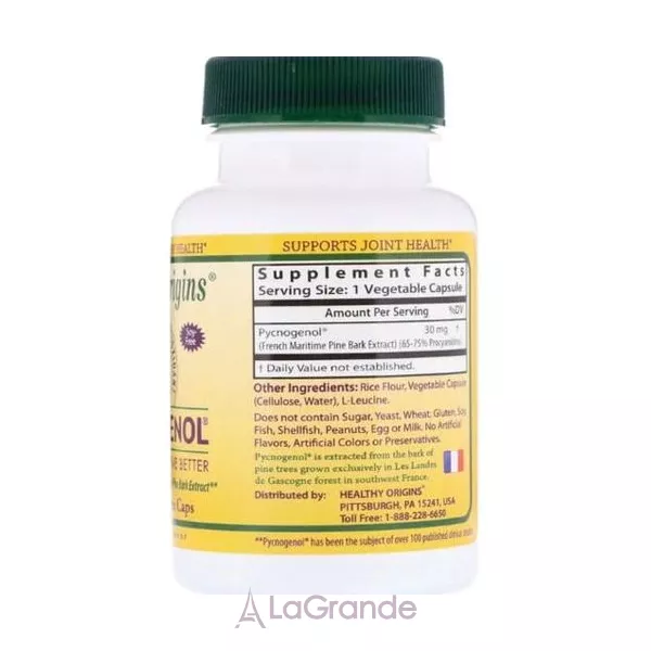 Healthy Origins Pycnogenol 30 mg �������� ������� ���� 30 �� � ��������