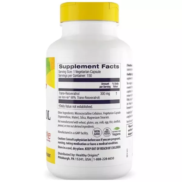Healthy Origins Resveratrol 300 mg ����������� 300 �� � ��������