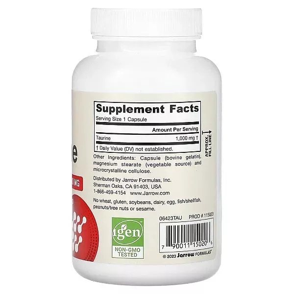 Jarrow Formulas, Taurine, 1000 mg, 100 Capsules ������ (Taurine) 1000 �� 100 ������