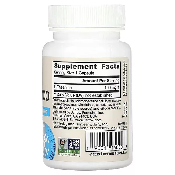 Jarrow Formulas, Theanine 100, 100 mg, 60 Veggie Caps ������ (Theanine) 100 �� 60 ������