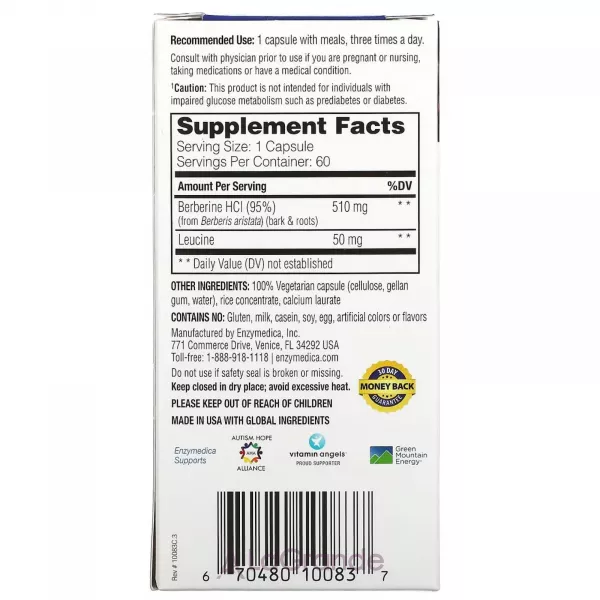 Enzymedica Berberine �������� ��� ���������� ����� � ����