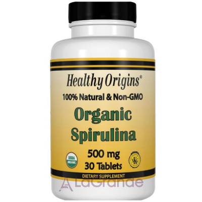 Healthy Origins Spirulina Organic 500 mg   500   