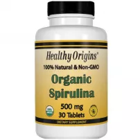 Healthy Origins Spirulina Organic 500 mg ��������� ������� 500 �� � ���������