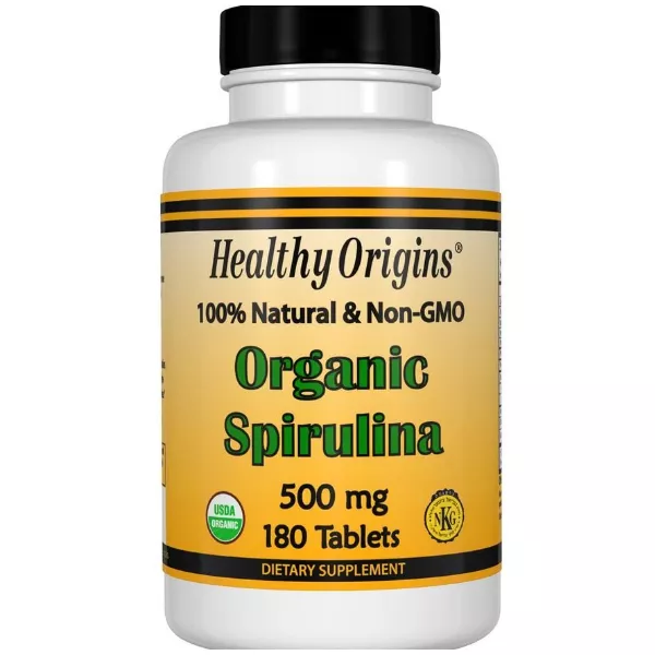 Healthy Origins Spirulina Organic 500 mg ��������� ������� 500 �� � ���������