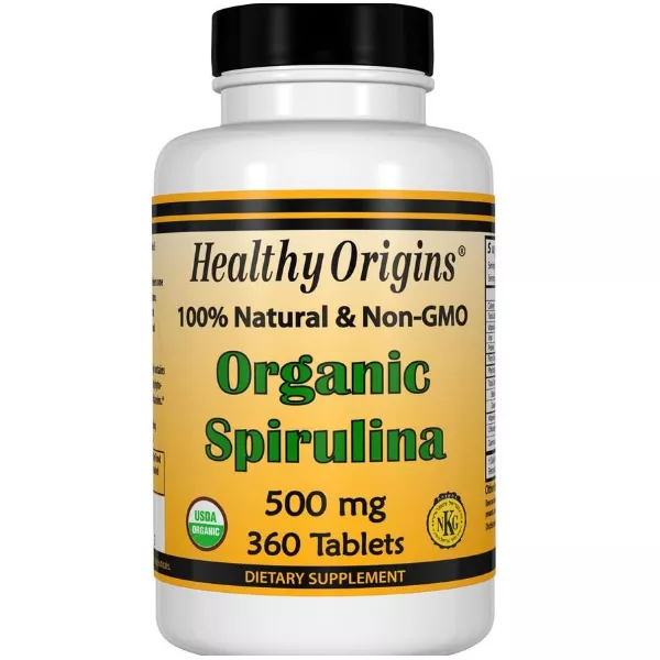 Healthy Origins Spirulina Organic 500 mg ��������� ������� 500 �� � ���������