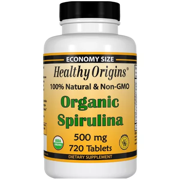 Healthy Origins Spirulina Organic 500 mg ��������� ������� 500 �� � ���������