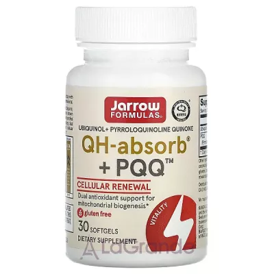 Jarrow Formulas, Ubiquinol, QH - Absorb + PQQ, 30/60 Softgels    (QH - Absorb + PQQ) 10/100 , 30/60 