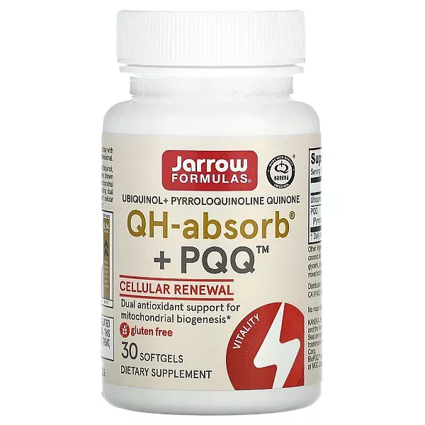Jarrow Formulas Ubiquinol QH - Absorb + PQQ 10/100mg ϳ���������������� �� ������� ��� ������'� ����� �� ����������� �������