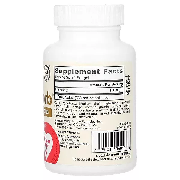 Jarrow Formulas Ubiquinol QH-Absorb 100 mg ������� QH-absorb (������� CoQ10) ����������