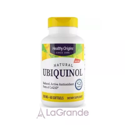 Healthy Origins Ubiquinol 200 mg ( Active form of CoQ10 )  (Kaneka QH) 200   