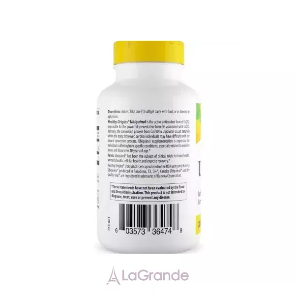 Healthy Origins Ubiquinol 200 mg ( Active form of CoQ10 ) �������� (Kaneka QH) 200 �� � ��������