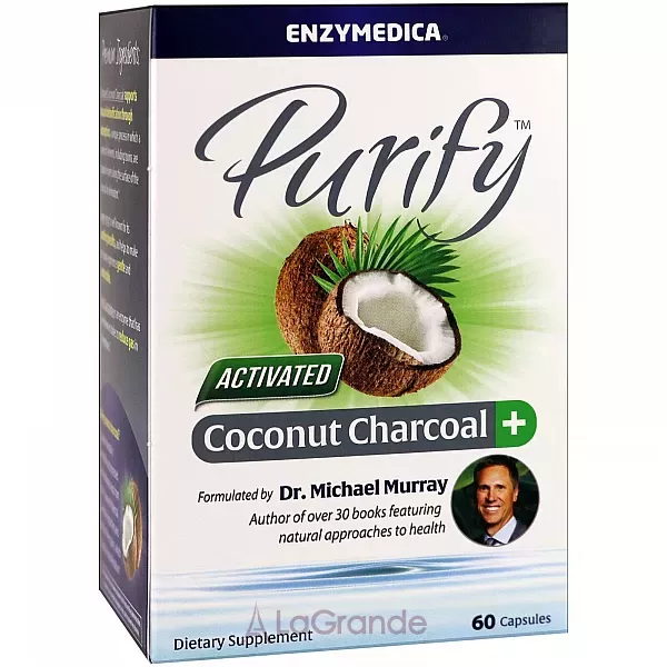 Enzymedica Activated Coconut Charcoal+ �������������� ����� �� ������