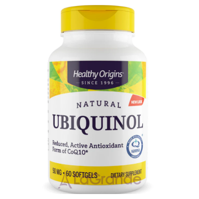 Healthy Origins Ubiquinol 50 mg ( Active form of CoQ10 )  (Kaneka QH) 50   