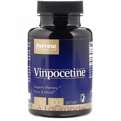 Jarrow Formulas, Vinpocetine, 5 mg, 100 Veggie Caps    (Vinpocetine) 5  100 