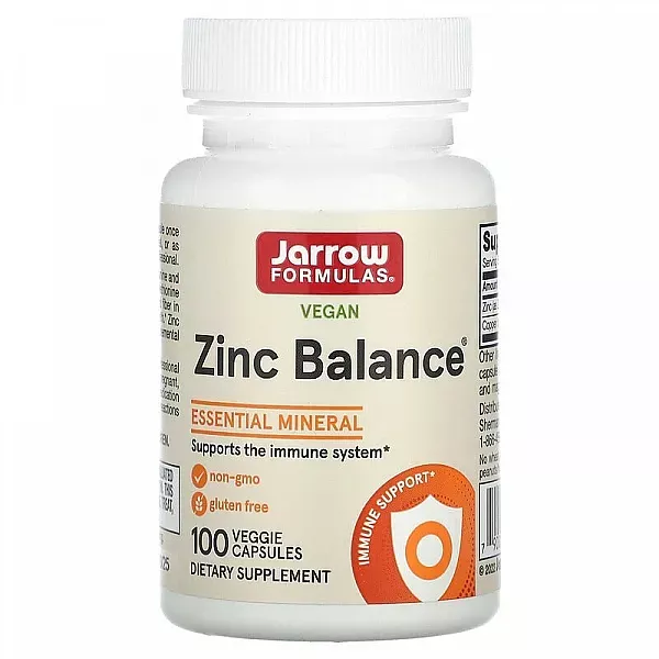 Jarrow Formulas, Zinc Balance, 100 Capsules ���� �� ̳�� (Zinc Balance) 100 ������