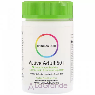 Just Once, Active Adult 50+, Food-Based Multivitamin, 30/90 Tablets  50+ ( Active Adult) 30/90 