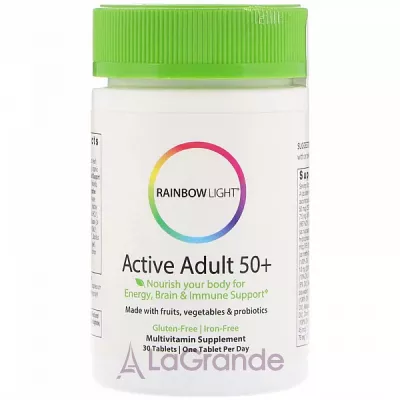 Just Once, Active Adult 50+, Food-Based Multivitamin, 90 Tablets  50+ (Active Adult) 90 