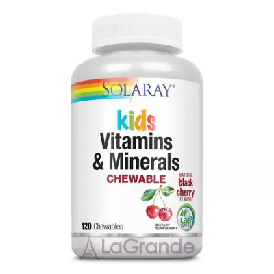 Solaray Kids Vitamins & Minerals Black Cherry ³       