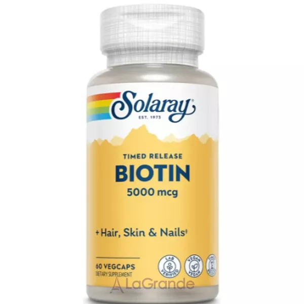 Solaray Biotin 5000mcg ĳ������ ������� ��������