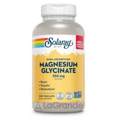 Solaray Magnesium Glycinate 350 mg     