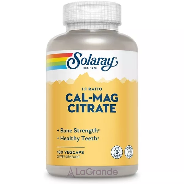 Solaray Cal-Mag Citrate ĳ������ ������� ������� ������� �� ������ �