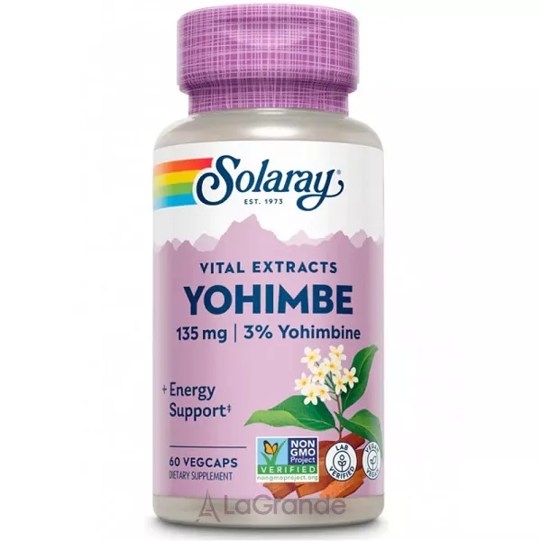 Solaray Guaranteed Potency Yohimbe Bark Extract ĳ������ ������� ��������